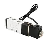 4V110-06 Elettrovalvola pneumatica a cinque vie a 2 posizioni 1/8 "con cavo DC12V DC24 AC110 AC220V con cavo 4mm/6mm/8mm/10mm/12mm(ONLY 4V110-06,DC12V)