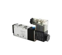 4V210-08 4v110-06 M5 Valvola pneumatica per aria elettromagnetica 1/4" 1/8" 3/8" 1/2" pollici 2/5 elettromagnetica 4V310-10 12V 24V 110V 220V (M5 4V10-10 10-M5, CC 24 V)