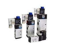 4V210-08 4v110-06 Valvola pneumatica a 5 vie 5/2 Elettromagnetica DC12V DC24V Controllore elettrovalvole a solenoide AC110V AC220V 4V310-10(4V210-08,AC220V)