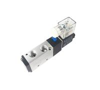 4V210-08 Elettrovalvola pneumatica Valvola magnetica elettrica Porta a 5 vie 2 posizioni Gas 12V 24V 220V Porta 1/4 "Elettrovalvola(WITH 12MM FITTINGS,DC-24V)