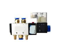 4V210-08 Valvola a cilindro elettrovalvola elettrica a 5 vie controllo a 2 bit aria magnetica 12V 24V 220V tubo di tensione della bobina(12mm fittings,AC110V)
