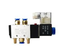 4V210-08 Valvola pneumatica a cilindro Elettrovalvole a solenoide 5 vie 2 posizioni Controllo aria Gas Magnetico 12V 24V 220V Bobina Volt Tubo flessibile(Only valve,DC12V)