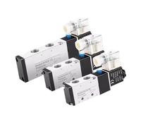 4V210 Pneumatic Electric Solenoid Valve 5 Way 2 Position Control Air Solenoid Valve 4V110-06 4V210-08 4V310-10 4V410-15(PC 4V210-08 12mm)