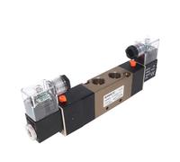 4V330C/E/P-10 5Way 3Position Dual Solenoide Pneumatic Air Valve 3/8" BSPT DC12V DC24V AC110V AC220V (4V330P-10 DC12V)