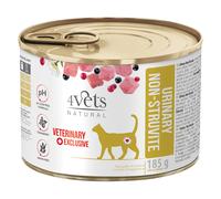 4Vets Natural Urinary umido gatto - 6 x 185 g