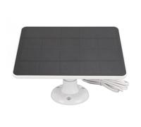 4W 5V Solar Panel for Security Cameras, Monocrystalline Silicon, White