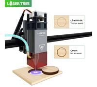 4W 5W 10W Testa laser 450nm Modulo TTL a luce blu con cappuccio in metallo per macchina da taglio per incisione laser CNC Strumenti per la lavorazione del legno