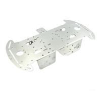 4WD Robot Chassis, Metallo per Smart Car Kit con Accessori di Programmazione, Piattaforma Auto Intelligente per Arduino Progetti (A)