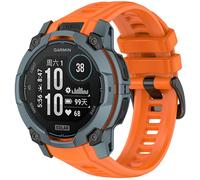 4wrist Cinturino In Silicone Per Garmin Instinct 3 Solar E Instinct 3 Amoled 50 Mm Arancione - Cinturino sportwatch