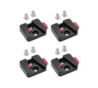 4X 1/4 Universale V Mount Batteria Adattatore per Piastra A Sgancio Rapido Accessori Base Singola Portatile per Tutti I Ptz e La Fotocamera Nero