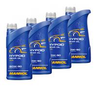 4x 1 Liter Olio Trasmissione Quad Cambio Manuale MANNOL API GL 4/GL 5 LS 80W-90