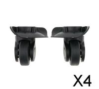 4X 1 paio di ruote di ricambio universali nere per trolley / valigie