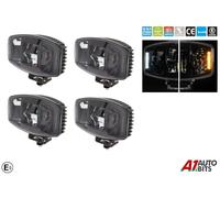 4X 10'' Led Jumbo Faro Ovale Bianco Ambra Per SUV Camion Pickup E9 12V 24V HQ