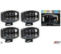 4X 10'' LED Jumbo Nebbia Faro Bianco Ambra 24v per Renault Serie T Alta Gamma