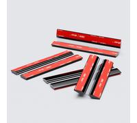 4x 100mm Nero Cardini Flessibili - Non è necessaria la colla. autoadesive