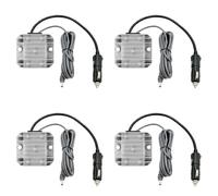 4X 12-24V to 30V Power Converter with Car Cigarette Lighter Input and 9-28V to 30V 3.5A Cable (3 Meters) for Starlink