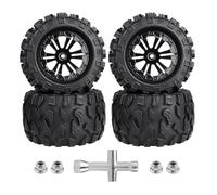 4X 125mm Diametro Esterno RC Camion Pneumatici e Ruote 12mm Hex Mozzi per 1/10 Scala Traxxas Redcat Superare RC Modelli Auto