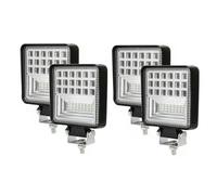 4x 126w Quadrato LED 12v 24v Lavoro Faretto Luci Fari Off-Road Camion Barca