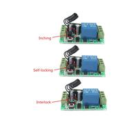 4X 12V 10A 1Ch Telecomando Senza Fili Trasmettitore Ricevitore del System 2 Pulsanti Telecomando Impermeabile 433 Mhz