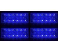 4x 12V LED Lente Trasparente Blu Anteriore Lato Indicatore Luci Camion Bus Van