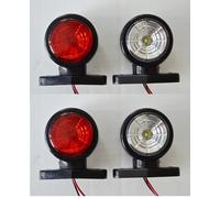 4x 12V Recupero Indicatore Laterale LED Fari Rimorchio Auto Bus Van Camper