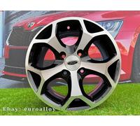 4X 14 Inch 4X108 Ford Fiesta Style Nero Lucido Ruote : Per Messa a Fuoco, Puma