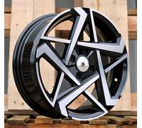 4X 16 Inch 4X100 Hyundai i20 Stile Nero Lucido Ruote : Per i10, Rio
