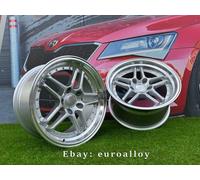 4X 17 Inch 5x120 Ström DS-05 Style Argento + Lucido Bordo Ruote : Per 3, 5 Serie