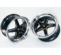 4X 18" HART HR77 5X114.3 Nera Con Ruote Neo Cromate Adatte Per: Skyline, Supra