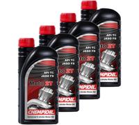 4x 1L CHEMPIOIL Olio Moto motore Ch 2T Api TC Iso L-EGB Jaso Fb