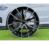 4X 20 Inch 5x112 Audi 5V Raggi Stella Stile Nero Lucido Ruote : Adatto Per A4,A6