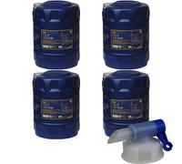4X 20 Litri MANNOL TS-7 UHPD BLUE 10W-40 API CJ-4 Olio Motore Sintetico