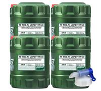 4x 20 Litro FANFARO TRD-14 Uhpd 15W-40 olio motore Api CJ-4 / Sn Acea E7/E9 Jaso