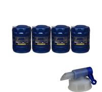 4x 20 Litro Mannol olio motore TS-1 Fatt 15W-40 Api CG-4/CF-4 / Sl + Rubinetto