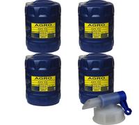 4x 20 Litro Originale MANNOL Agro Api TC olio motore per Attrezzi Oil