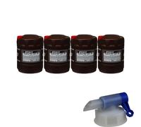 4x 20 Litro PEMCO Olio Idraulico Hydro Hv Iso 46 Hkp 68 Incl. Canale di Scarico