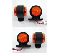 4x 24V Amber LED Marker Lights Lampi Camion Lettura Chassis Pickup