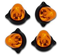 4x 24V LED ROTANTE ROTANTE LUCI ARANCIONI MINI FARO LUCI GIALLE INDICATORI...