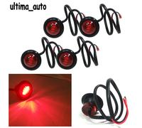 4X 24V Profilo Rotondo Posteriore Evidenziatore 3 LED Rosso Lampade Luci per Man