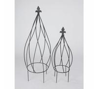 4x 2er Set Graticcio Zwiebelform Forma a Campanaa di Reggi-Piante Giardino Fiori