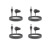 4X 3 In 1 per Starlink Power Cable 65W Caricabatterie Rapido Tipo-C Presa USB Accendisigari con Display Voltmetro A LED