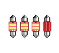 4x 31mm siluro LED Lampadine Canbus no error c5w bcupola del festone luci interne auto Dome Festoon 6SMD 3030 LED Lampada LED porta lettura soffitto Interior 12V luce targa Illuminazione 6000K Bianco
