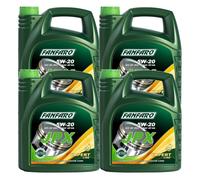 4X 4 Litri FANFARO JPX 5W-20 Leichtlauf Olio Motore Motore API SN ILSAC GF-5