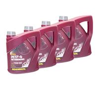 4x 4 Olio per Ingranaggi Litro Mannol Cambio MTF-4 Api Gl 4 / Gl 5 75W-80 Cambio