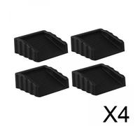 4x 4 Pezzi Ferma Porta Blocca Paracolpi Cuneo Gomma Resistente Riduce Rumore