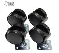 4x 40mm 1.5 Girevole Ruota Su Piastra Rotella Sedia Tavolo Mobile Ricambio