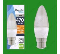 4X 5.5W (=40W) Lampadine LED Perle Dimmabili BC B22 Bayonet 2700K [EEK: A+]