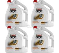 4X 5 Litri Originale Castrol Olio Motore GTX 5W-40 A3/B4