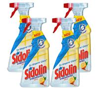 4X 500Ml Sidolin Senza Striature Agrumi Con Effetto Perlescente Flacone Spray
