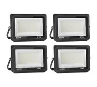 4x 500W Faretto LED Da Esterno, 50000LM LED Fari Di Sicurezza, Impermeabile IP66 Faretti LED, 3000K Bianco Caldo Lampada Luce Potente per Giardino, Box Auto, Corridoio, Patio